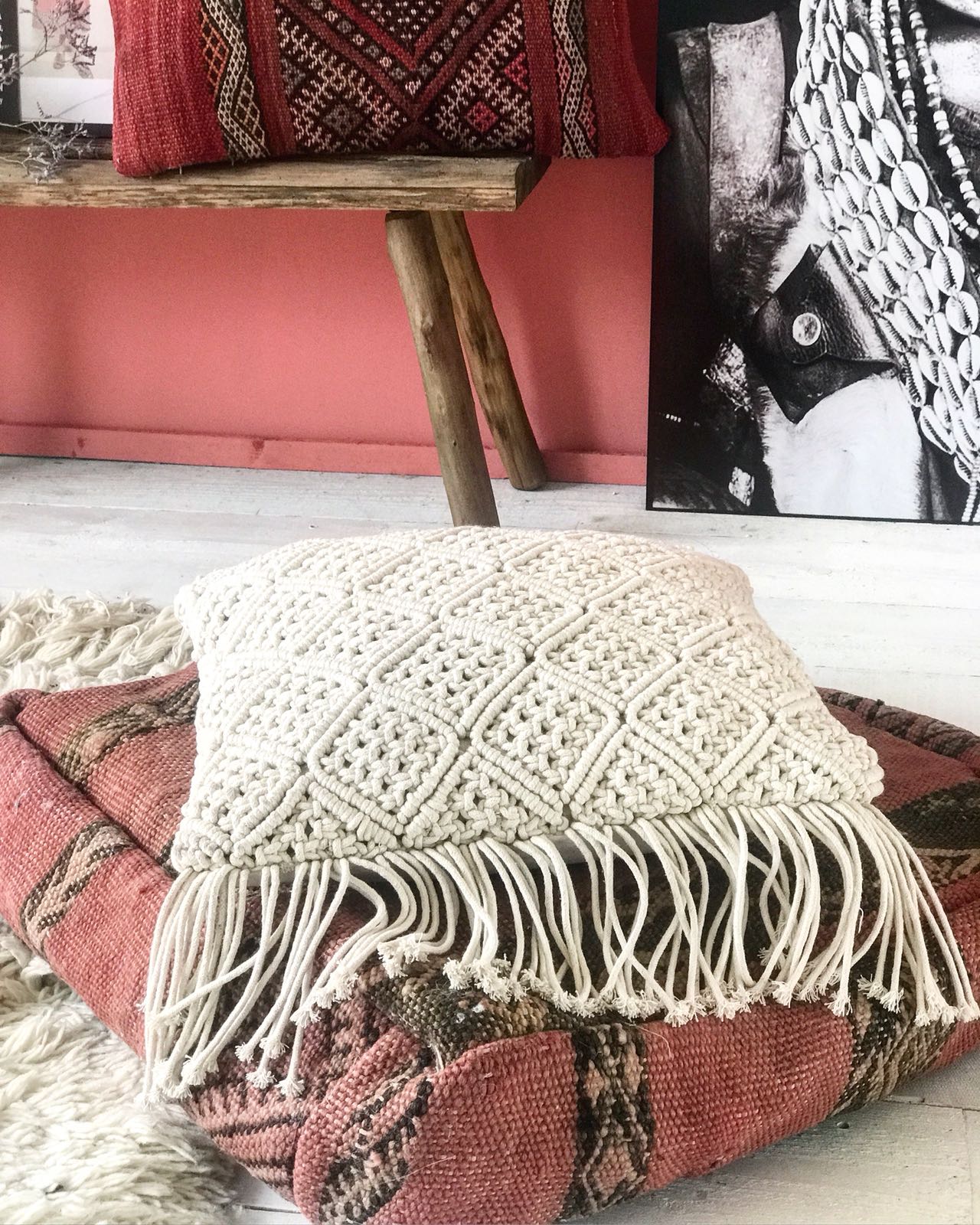 Deux housses de coussin